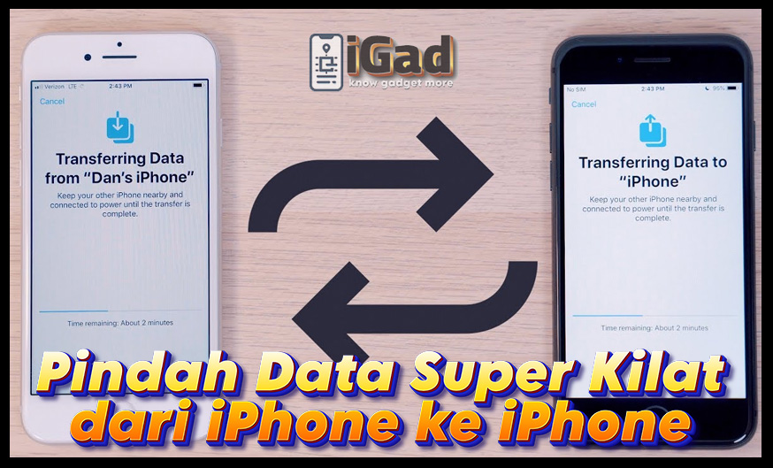 Pindah Data Dari iPhone ke iPhone Secepat Kilat