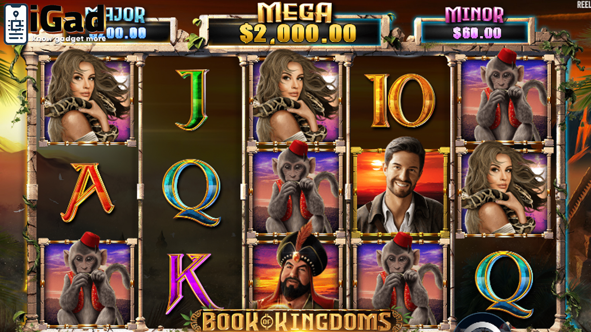 Jelajahi Kerajaan & Menang Jackpot di Book of Kingdoms